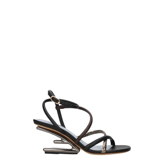 Fendi Flache Sandalen aus Leder in verschiedenen Farben by Fendi