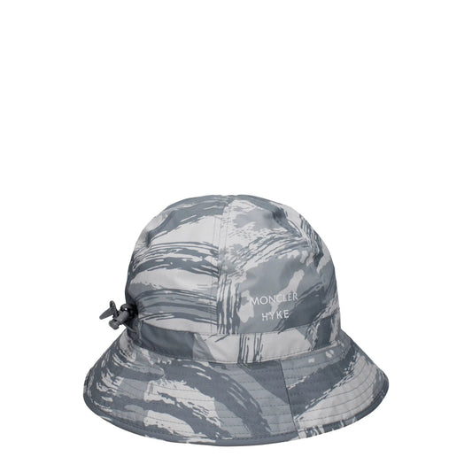 Moncler Grauer Polyester-Fischerhut by Moncler