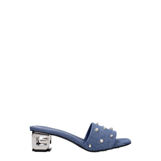Givenchy Blaue Stoff-Sandalen by Givenchy