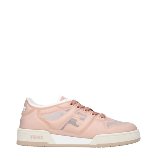 Fendi Rosa Fasern Turnschuhe by Fendi