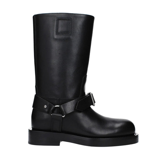Burberry Kniehohe Lederstiefel Kalbsleder Schwarz | ELORÉ by Burberry