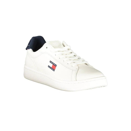 Tommy Hilfiger Flag Leather Sneaker Weiß | ELORÉ by Tommy Hilfiger