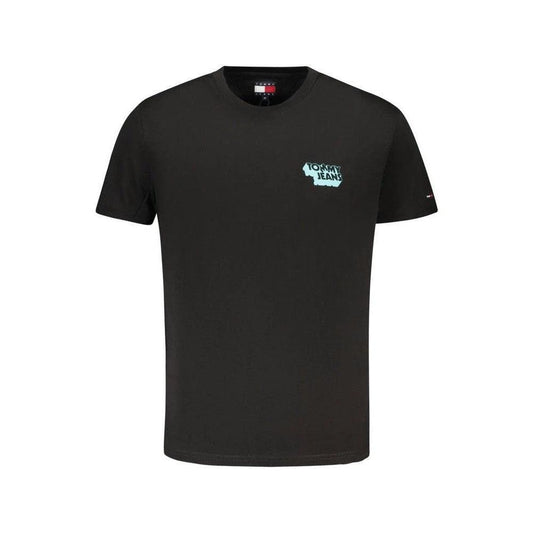 Tommy Hilfiger Rundhals T Shirt Biobaumwolle Schwarz | ELORÉ by Tommy Hilfiger