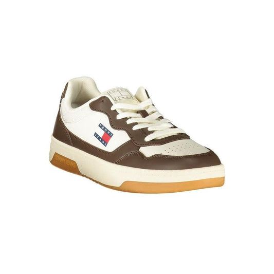 Tommy Hilfiger Flag Court Sneaker Leder Weiß | ELORÉ by Tommy Hilfiger