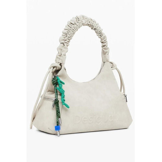 Desigual Montville Half Logo Handtasche Beige | ELORÉ by Desigual