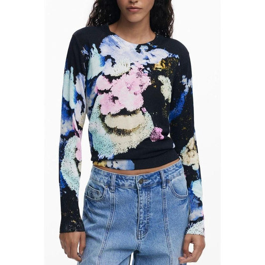 Desigual Pullover Langarm Grobstrick Schwarz | ELORÉ by Desigual