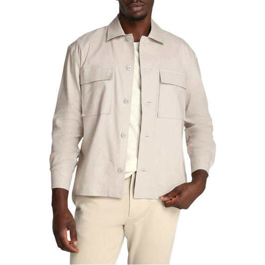 Calvin Klein Hemd Langarm Lyocell Leinen Beige | ELORÉ by Calvin Klein