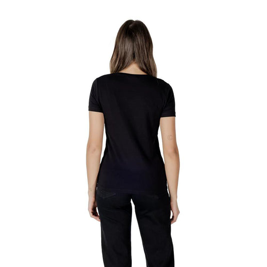 EA7 Emporio Armani Schwarzes T-Shirt aus Baumwolle by EA7 Emporio Armani