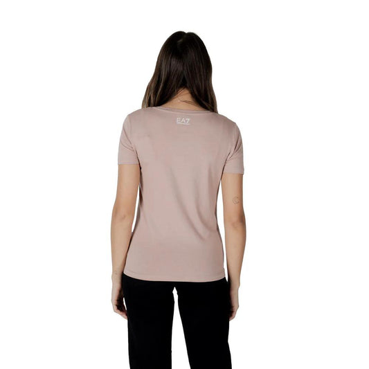 EA7 Emporio Armani Rosa T-Shirt aus Baumwolle by EA7 Emporio Armani