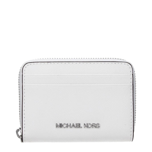 Michael Kors Weißer Leder-Kartenhalter by Michael Kors