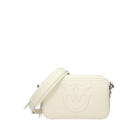 Pinko Umhängetasche Leder Elegant Luxus Weiß | ELORÉ by PINKO