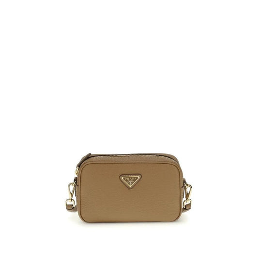 Prada Mini Schultertasche Beige Nubukleder | ELORÉ by Prada