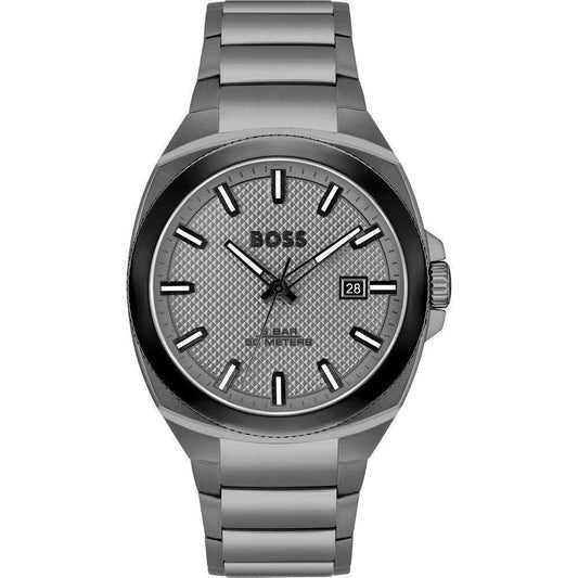 Hugo Boss Herrenuhr Edelstahl Luxus Premium Grau | ELORÉ by Hugo Boss