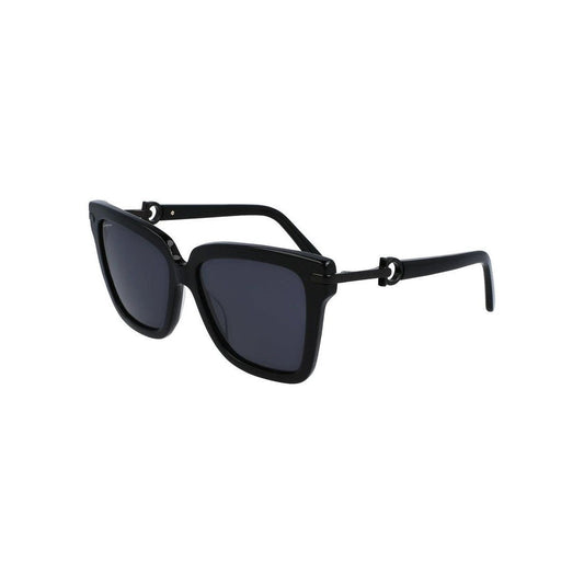 Salvatore Ferragamo Sonnenbrille Schwarz | ELORÉ by Ferragamo