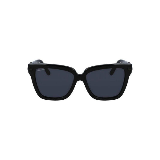 Salvatore Ferragamo Sonnenbrille Schwarz | ELORÉ by Ferragamo