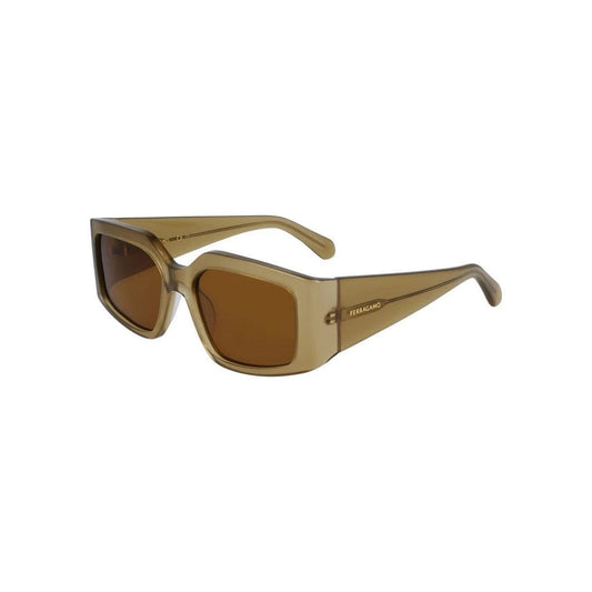 Ferragamo Sonnenbrille Opaline Olivgrün Glänzend | ELORÉ by Ferragamo