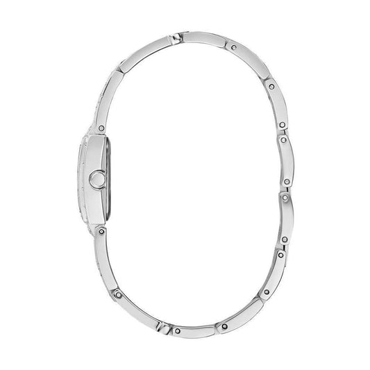 Guess Armbanduhr Kristallbesatz Edelstahl Grau | ELORÉ by Guess