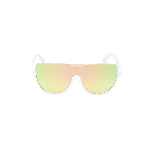 Guess Sonnenbrille Weiß Glänzend Irisierend | ELORÉ by Guess