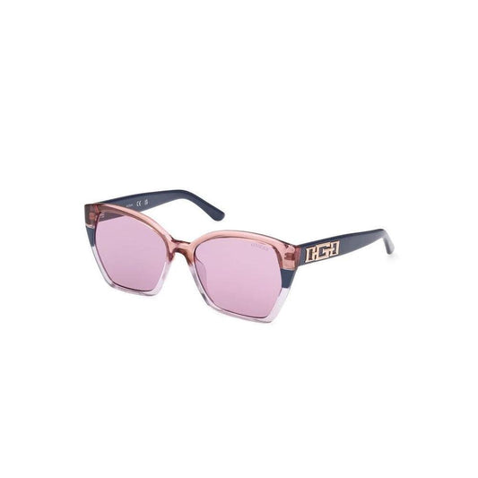 Guess Sonnenbrille Blau Transparent Reflex Blau | ELORÉ by Guess