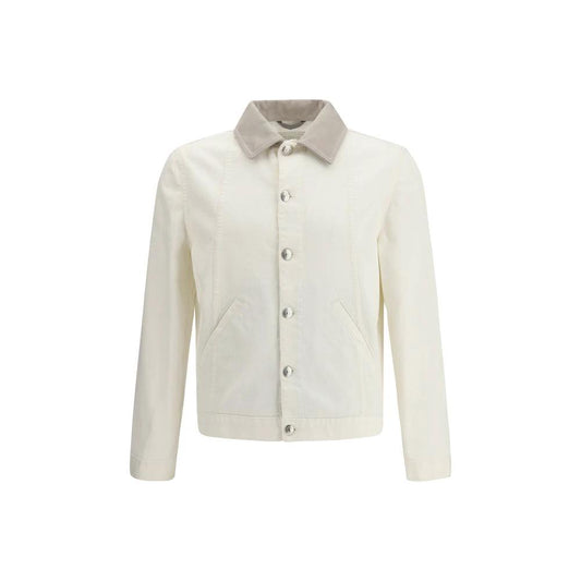 Brunello Cucinelli Cucinelli Weiße Jeansjacke aus Baumwolle by Brunello Cucinelli Cucinelli