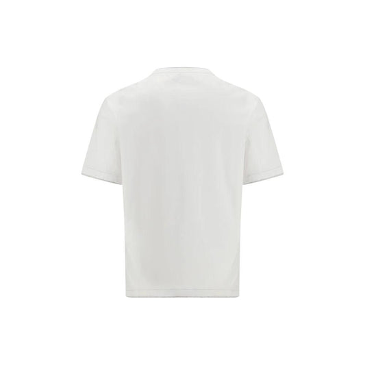 Brunello Cucinelli Weißes Baumwoll-T-Shirt by Brunello Cucinelli