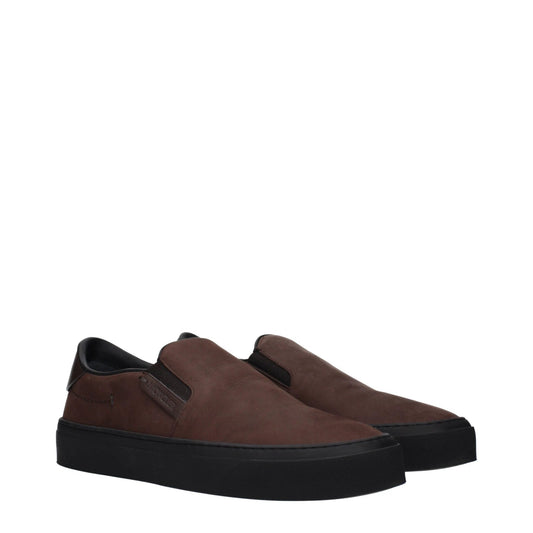 Moncler Braune Loafer aus Leder zum Hineinschlüpfen by Moncler