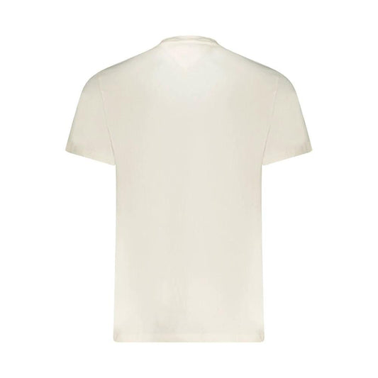 Tommy Hilfiger Herren-T-Shirt aus Baumwolle in Bianco by Tommy Hilfiger