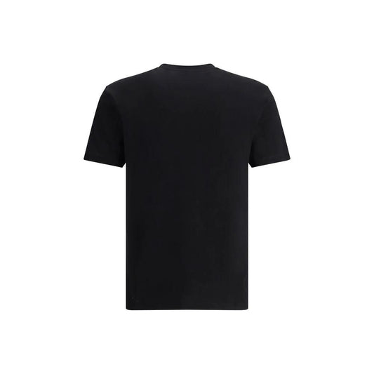 Versace Schwarzes Baumwoll-T-Shirt by Versace