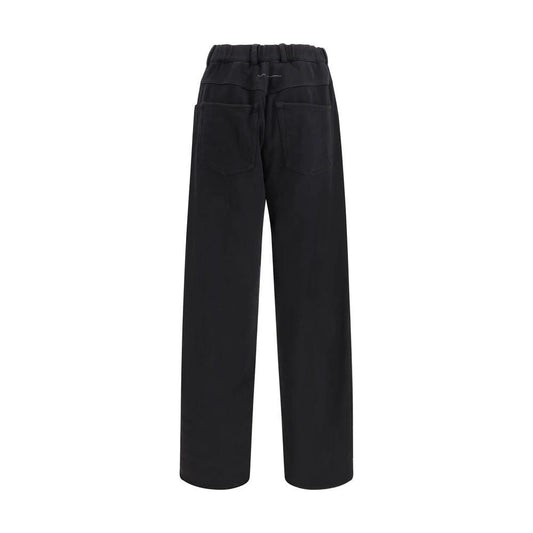 MM6 Schwarze Baumwoll-Athletikhose by MM6