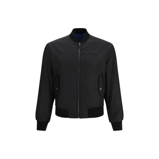 Versace Schwarzer Polyamid-Bomber by Versace