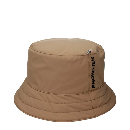 Moncler Beige Fabric Bucket Hat by Moncler