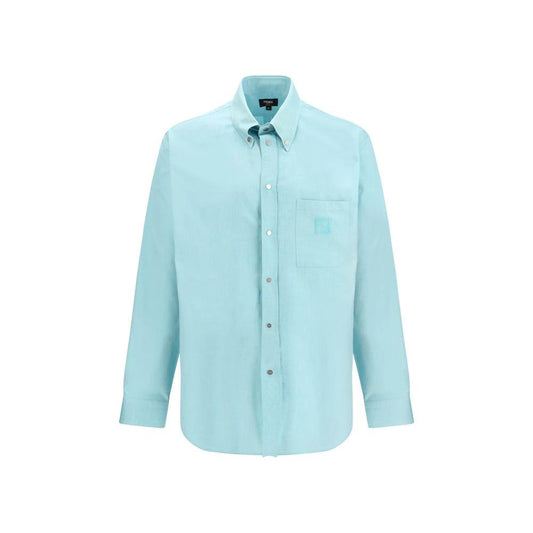Fendi Blaues Baumwoll-Hemd by Fendi