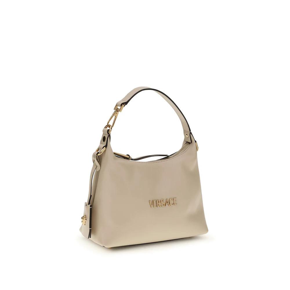 Versace Beige Calf Leather Bos Taurus Handtasche by Versace