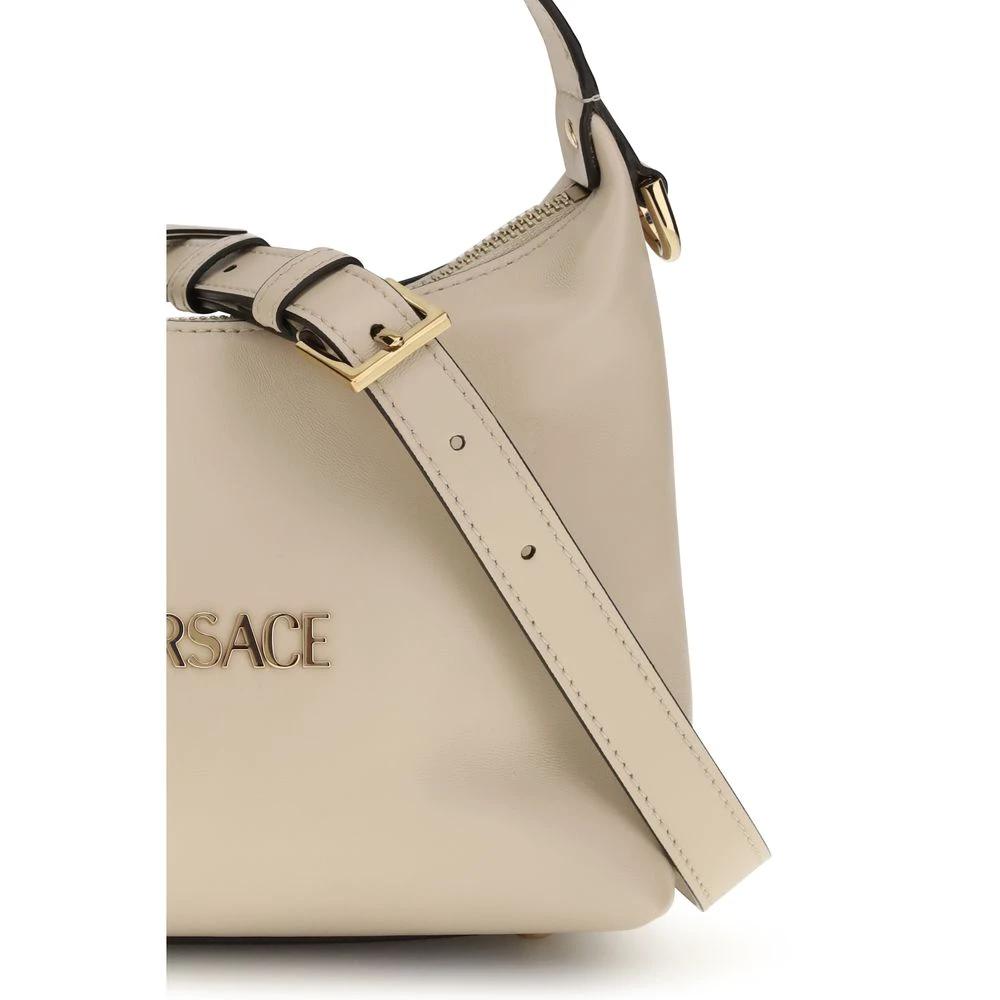 Versace Beige Calf Leather Bos Taurus Handtasche by Versace