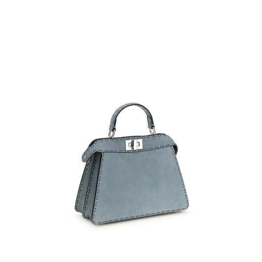 Fendi Handtasche aus blauem Kalbsleder Bos Taurus by Fendi