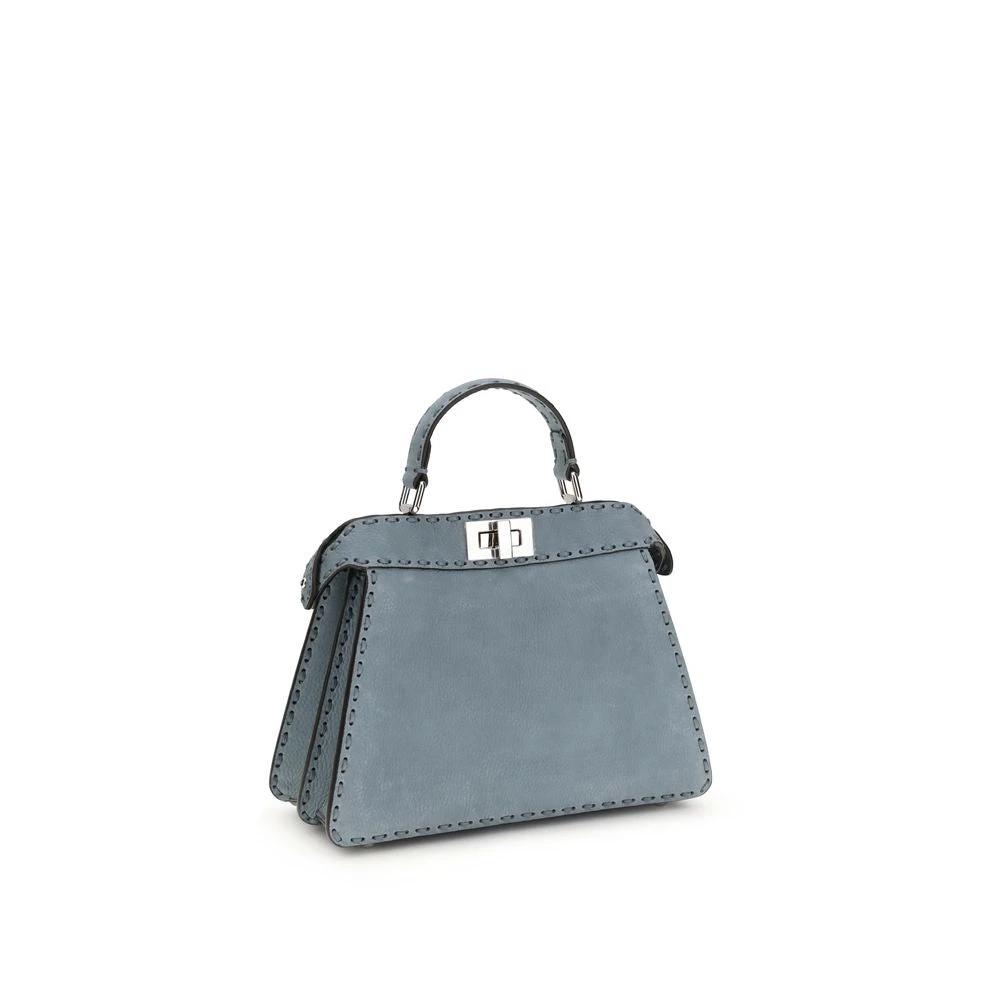 Fendi Handtasche aus blauem Kalbsleder Bos Taurus by Fendi