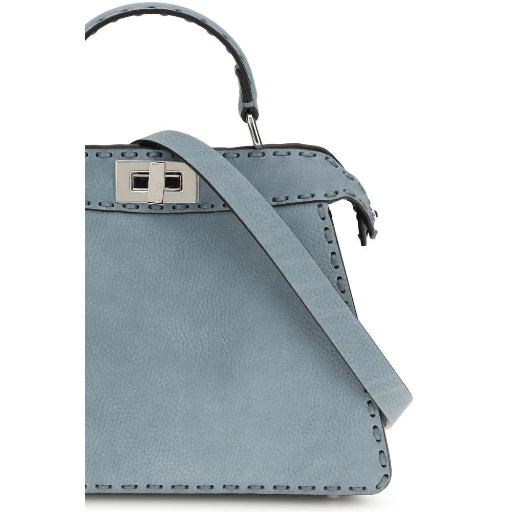 Fendi Handtasche aus blauem Kalbsleder Bos Taurus by Fendi