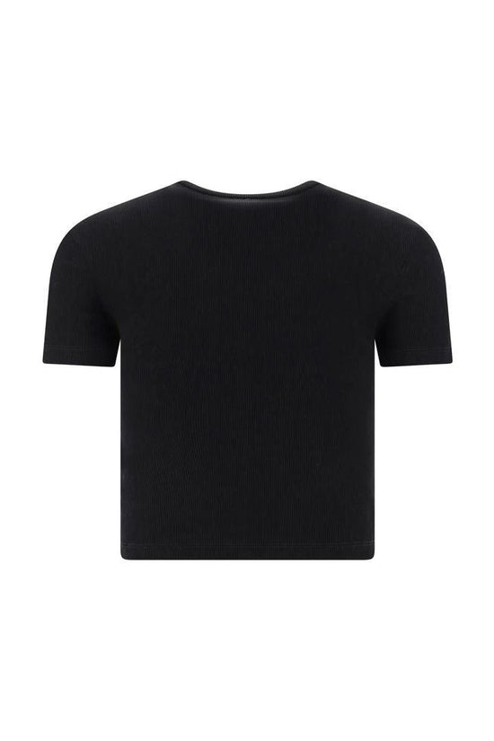Fendi Schwarzes Baumwoll-T-Shirt by Fendi