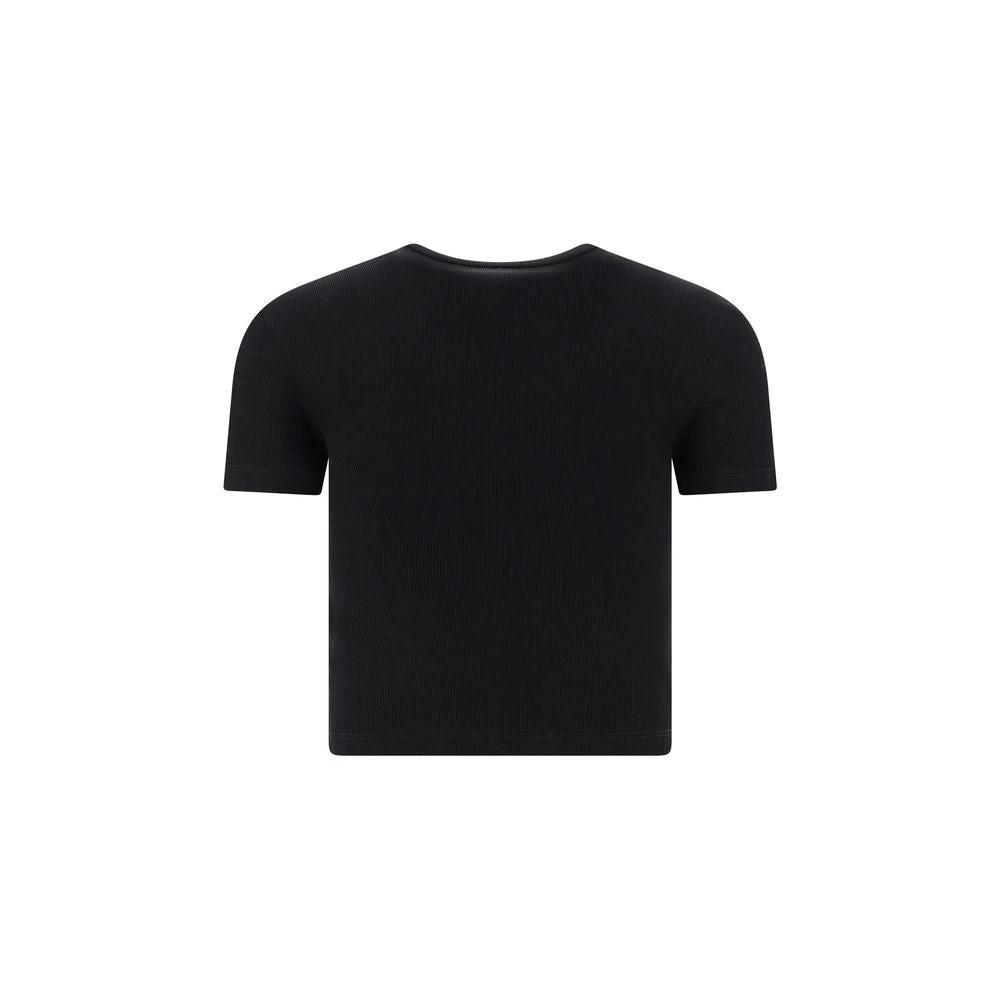 Fendi Schwarzes Baumwoll-T-Shirt by Fendi