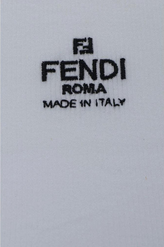 Fendi Weißes Baumwoll-T-Shirt by Fendi