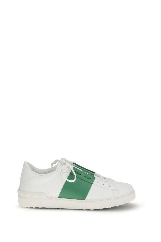 Valentino Garavani Weiße Low-Top-Sneaker aus Kalbsleder Bos Taurus by Valentino Garavani