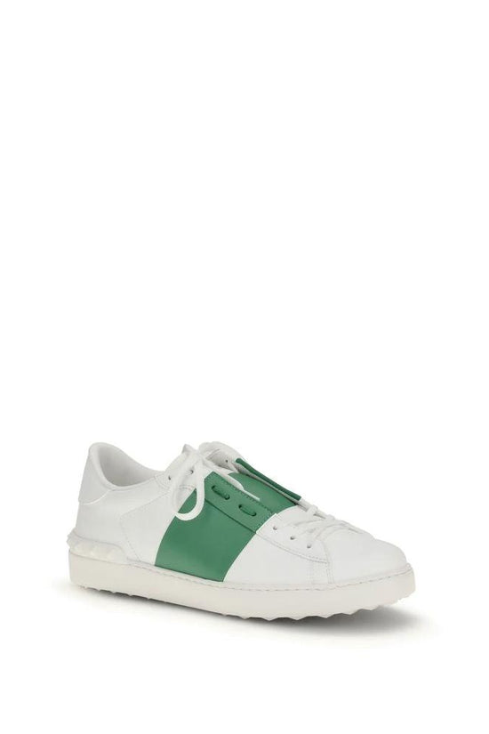 Valentino Garavani Weiße Low-Top-Sneaker aus Kalbsleder Bos Taurus by Valentino Garavani