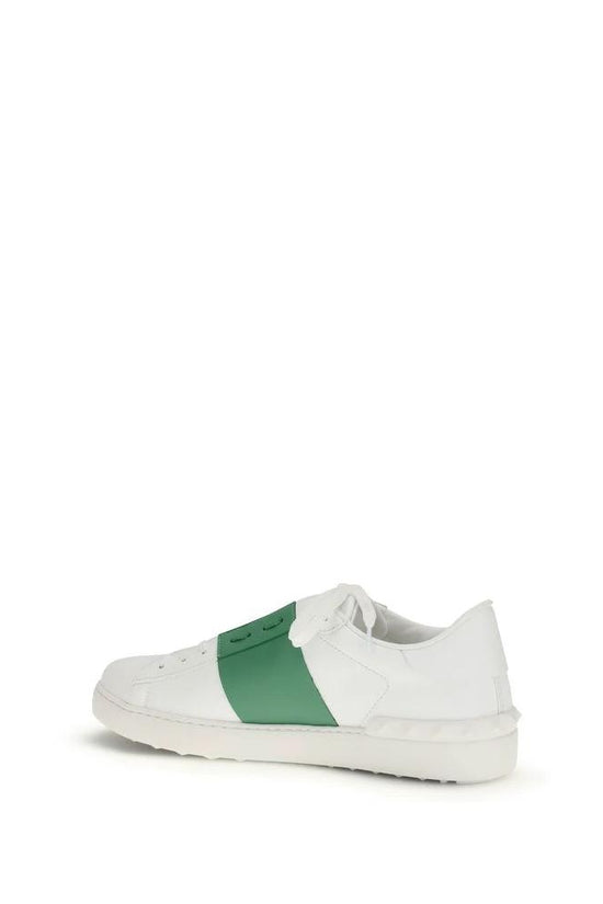 Valentino Garavani Weiße Low-Top-Sneaker aus Kalbsleder Bos Taurus by Valentino Garavani