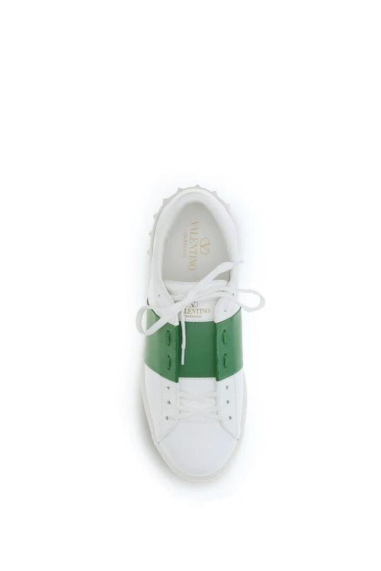 Valentino Garavani Weiße Low-Top-Sneaker aus Kalbsleder Bos Taurus by Valentino Garavani
