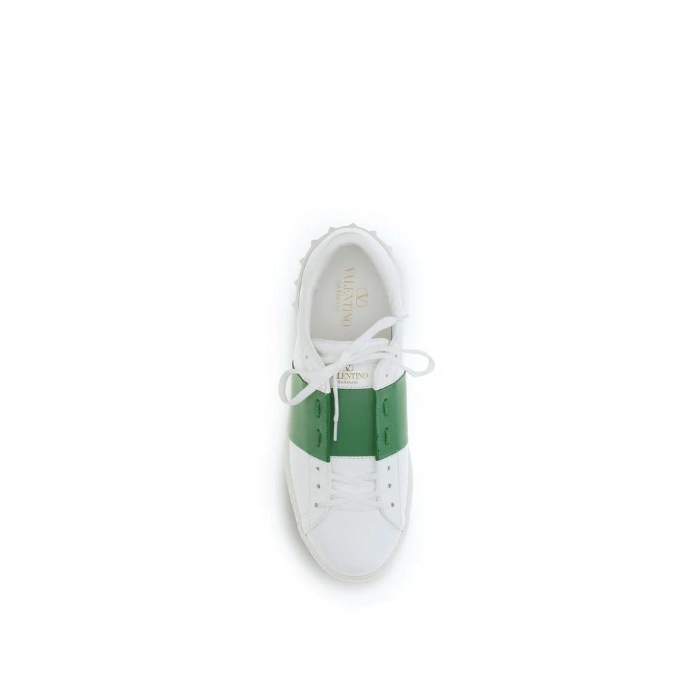 Valentino Garavani Weiße Low-Top-Sneaker aus Kalbsleder Bos Taurus by Valentino Garavani
