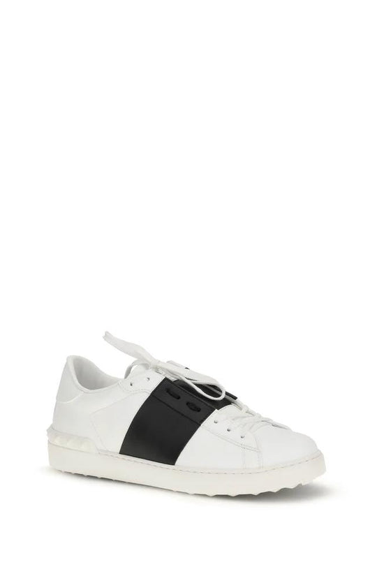 Valentino Garavani Weiße Low-Top-Sneaker aus Kalbsleder Bos Taurus by Valentino Garavani