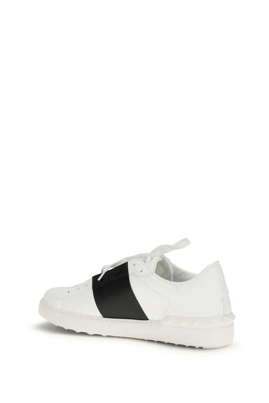 Valentino Garavani Weiße Low-Top-Sneaker aus Kalbsleder Bos Taurus by Valentino Garavani