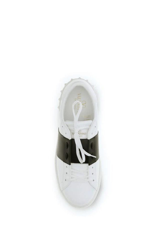 Valentino Garavani Weiße Low-Top-Sneaker aus Kalbsleder Bos Taurus by Valentino Garavani