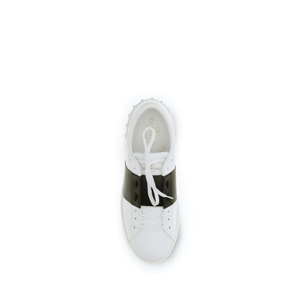 Valentino Garavani Weiße Low-Top-Sneaker aus Kalbsleder Bos Taurus by Valentino Garavani