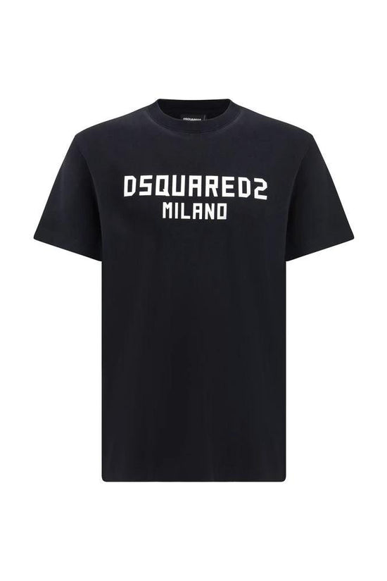 Dsquared² Schwarzes Baumwoll-T-Shirt by Dsquared²